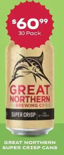 Thirsty Camel Great northern super crisp cans offer