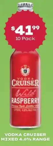 Thirsty Camel Vodka cruiser mixed 4.6% range offer