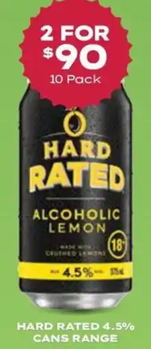 Thirsty Camel Hard rated 4.5% cans range offer