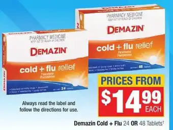 Direct Chemist Outlet Demazin Cold + Flu offer