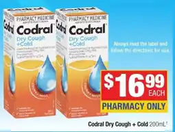 Direct Chemist Outlet Codral Dry Cough + Cold offer