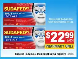 Direct Chemist Outlet Sudafed PE Sinus + Pain Relief Day & Night offer