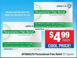 Direct Chemist Outlet Apohealth paracetamol pain relief offer