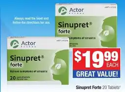 Direct Chemist Outlet Sinupret Forte offer