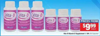 Direct Chemist Outlet Vita-D Vitamin D Supplement offer