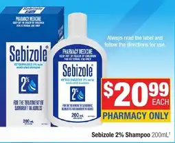 Direct Chemist Outlet Sebizole 2% Shampoo + offer