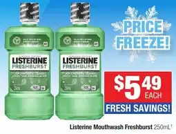 Direct Chemist Outlet Listerine Mouthwash Freshburst offer