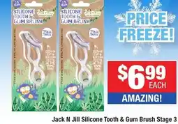 Direct Chemist Outlet Jack N Jill Silicone Tooth & Gum Brush Stage 3 offer