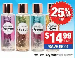 Direct Chemist Outlet V.v. love body mist offer