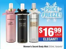 Direct Chemist Outlet Women's secret body mist offer