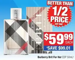 Direct Chemist Outlet Burberry Brit For Her EDP offer