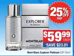 Direct Chemist Outlet Mont Blanc Explorer Platinum EDP offer