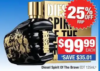 Direct Chemist Outlet Diesel Spirit Of The Brave EDT offer