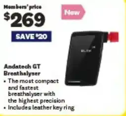 RAA Andatech GT Breathalyser offer