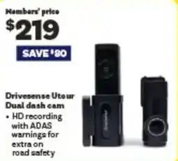 RAA Drivesense Utour Dual dash cam offer