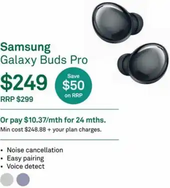Telstra Samsung Galaxy Buds Pro offer