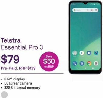 Telstra Essential Pro 3