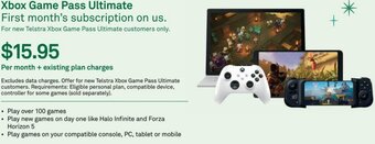 Telstra XBox Game Pass Ultimate offer