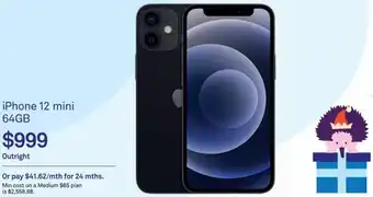 Telstra iPhone 12 Mini 64Gb offer