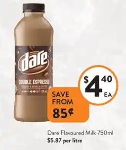 Foodworks Dare Flavoured Milk offer