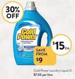 Foodworks Cold Power Laundry Liquid offer