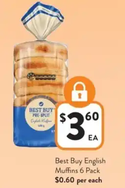 Foodworks Best Buy English Muffins offer