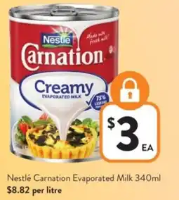 Foodworks Nestlé Carnation Evaporated Milk offer