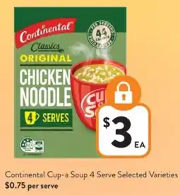 Foodworks Continental Cup-a Soup 4 Serve offer