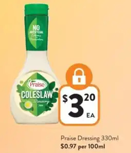 Foodworks Praise Dressing offer