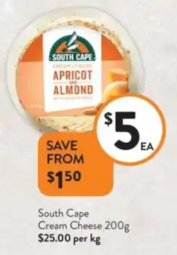 Foodworks South Cape Cream Cheese offer