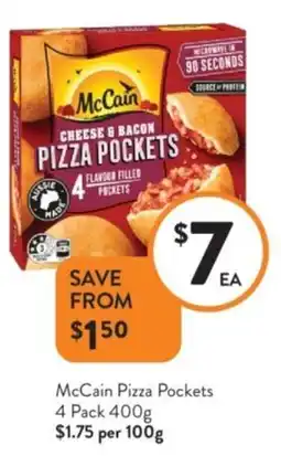 Foodworks McCain Pizza Pockets offer