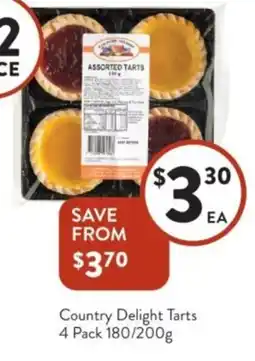 Foodworks Country delight tarts offer