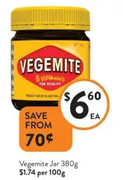 Foodworks Vegemite Jar offer