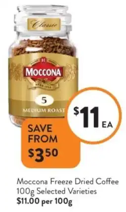 Foodworks Moccona Freeze Dried Coffee offer