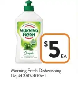 Foodworks Morning Fresh Dishwashing Liquid offer