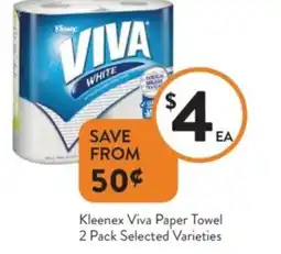 Foodworks Kleenex Viva Paper Towel 2 Pack offer