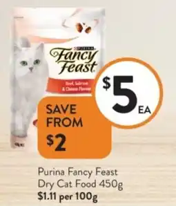 Foodworks Purina Fancy Feast Dry Cat Food offer