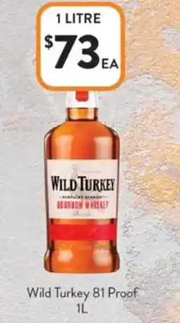 Foodworks Wild Turkey 81 Proof offer