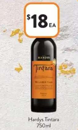 Foodworks Hardys Tintara offer