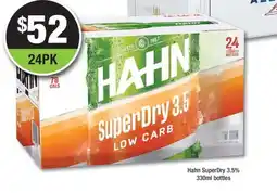 Bottler Hahn SuperDry 3.5% bottles offer