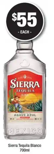 Bottler Sierra Tequila Blanco offer