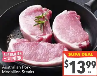 Supa Valu Australian Pork Medallion Steaks offer