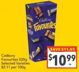 Supa Valu Cadbury Favourites offer