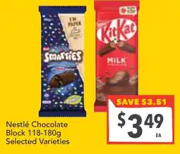 Supa Valu Nestlé Chocolate Block offer