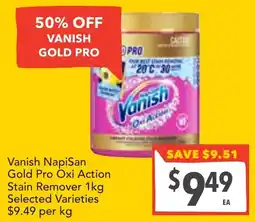 Supa Valu Vanish Napisan Gold Pro Oxi Action Stain Remover offer