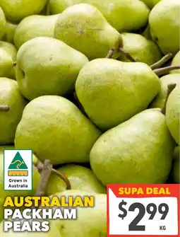 Australian packham pears