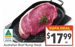Supa Valu Australian beef rump steak offer