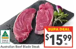 Supa Valu Australian beef blade steak offer