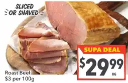 Supa Valu Roast beef offer