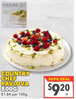 Supa Valu Country chef pavlova offer